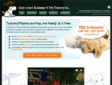 Tablet Screenshot of eastcoastacademy.com